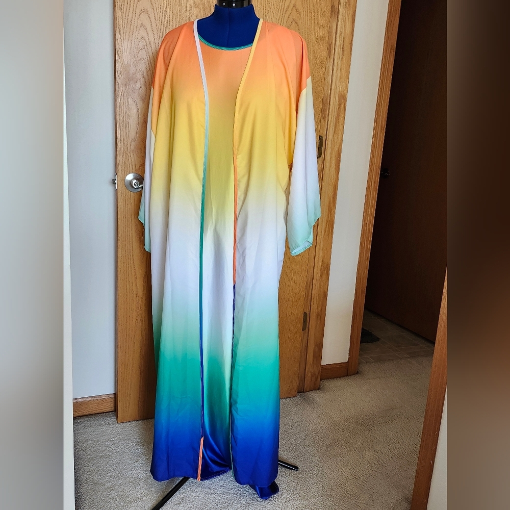 NWT ASHLEY'S Ombre Maxi Bodycon Dress Size 22/24 - Picture 8 of 10